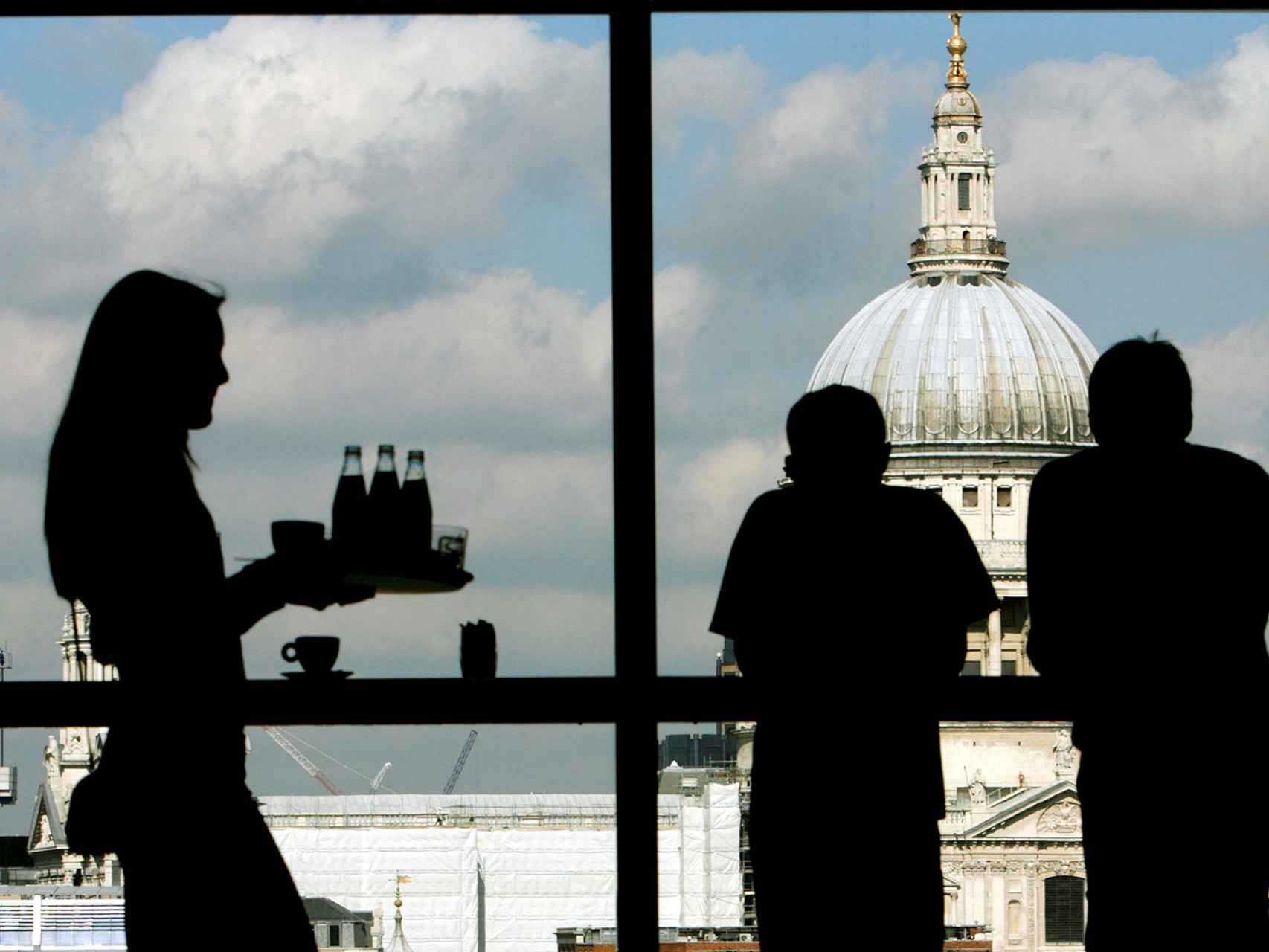 Vista de la catedral de San Pablo en Londres desde la Tate Modern Gallery