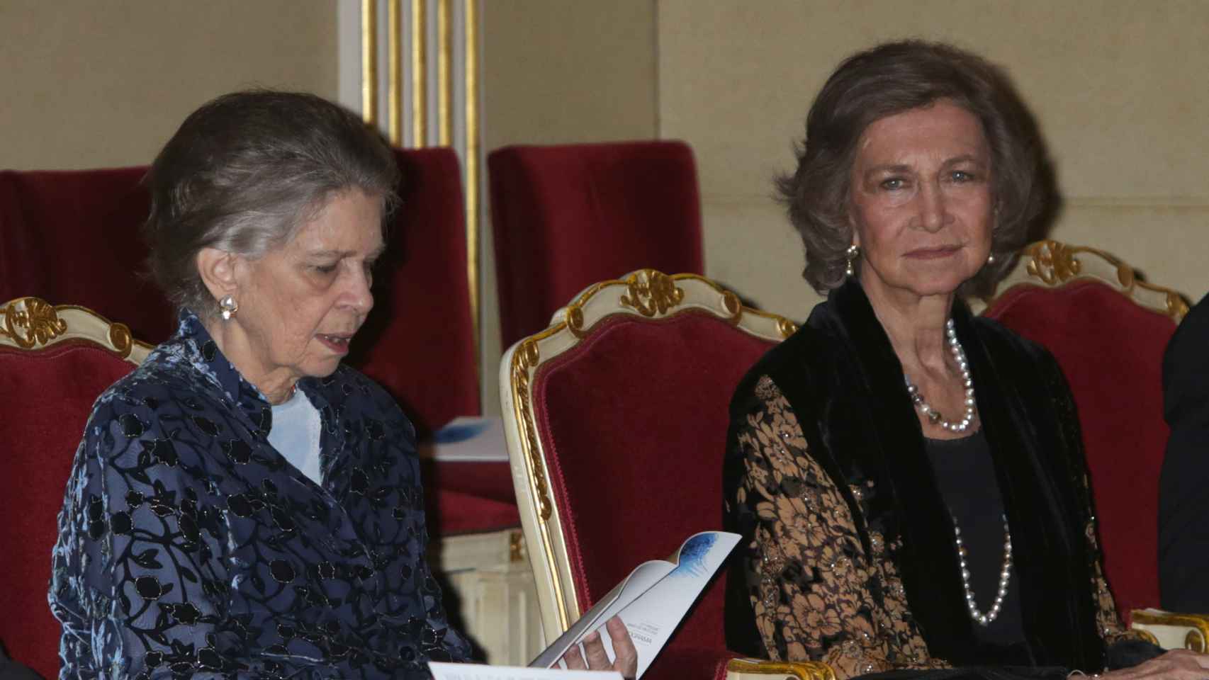 La reina Sofía con su hermana Irene a finales de octubre