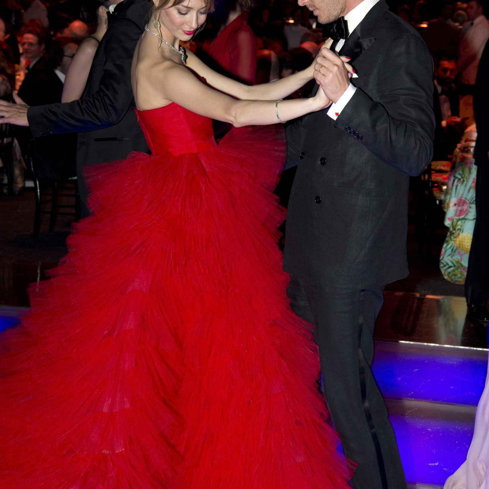 La pareja, durante el baile de la Rosa de este año en Mónaco.
