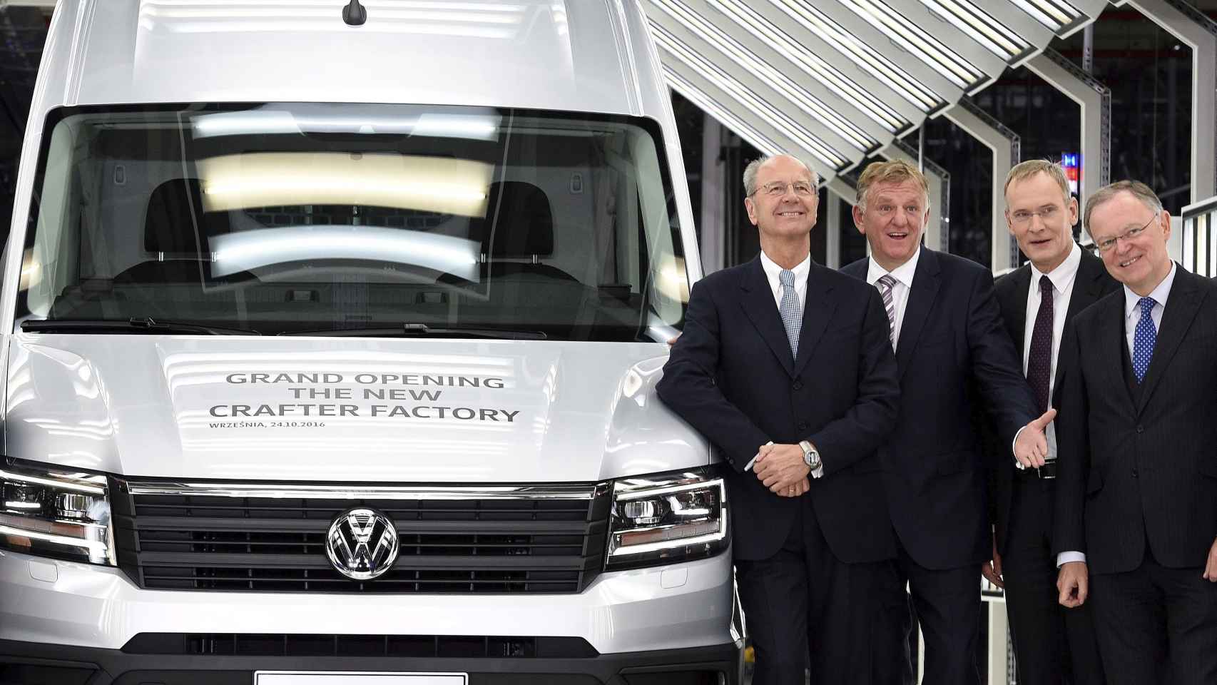Inauguración de la nueva planta de Volkswagen en Wrzesnia, Polonia.