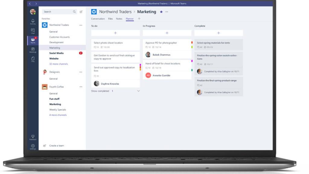 Apps como Microsoft Teams permiten el teletrabajo