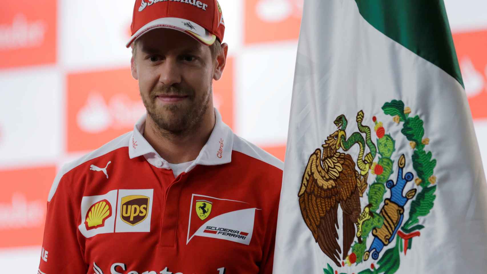Vettel, durante el GP de México.