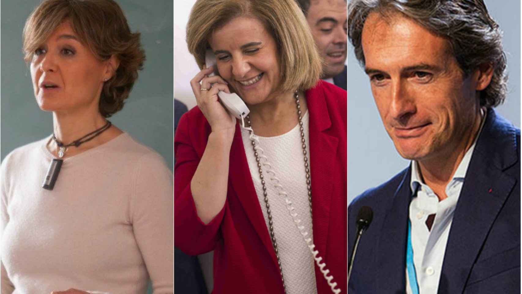 Tres ministros económicos, Tejerina, Báñez y de la Serna.