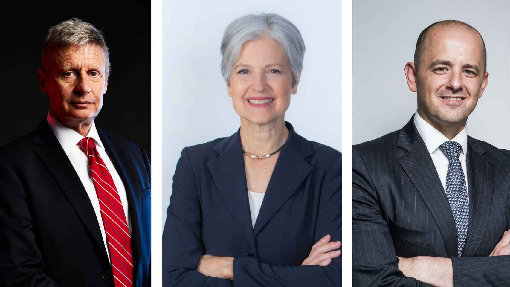 Los aspirantes alternativos Johnson, Stein y McCullin.