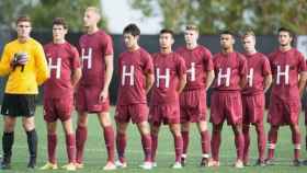 Imagen del equipo de fútbol de Harvard.