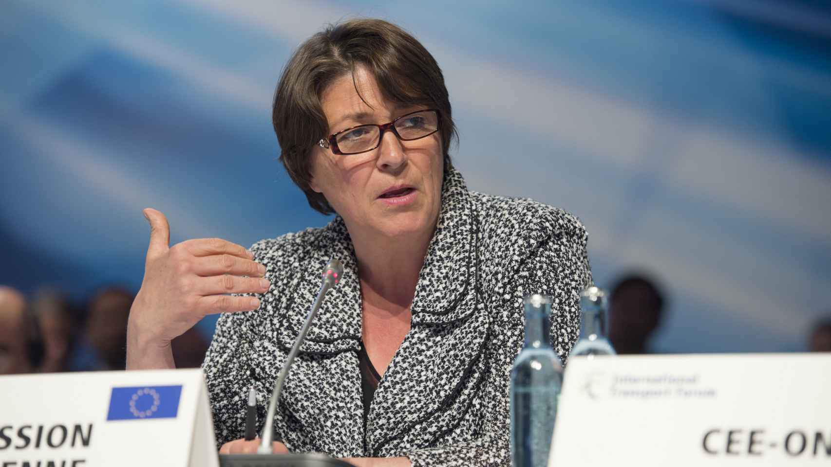 La comisaria europea de Transportes, Violeta Bulc.