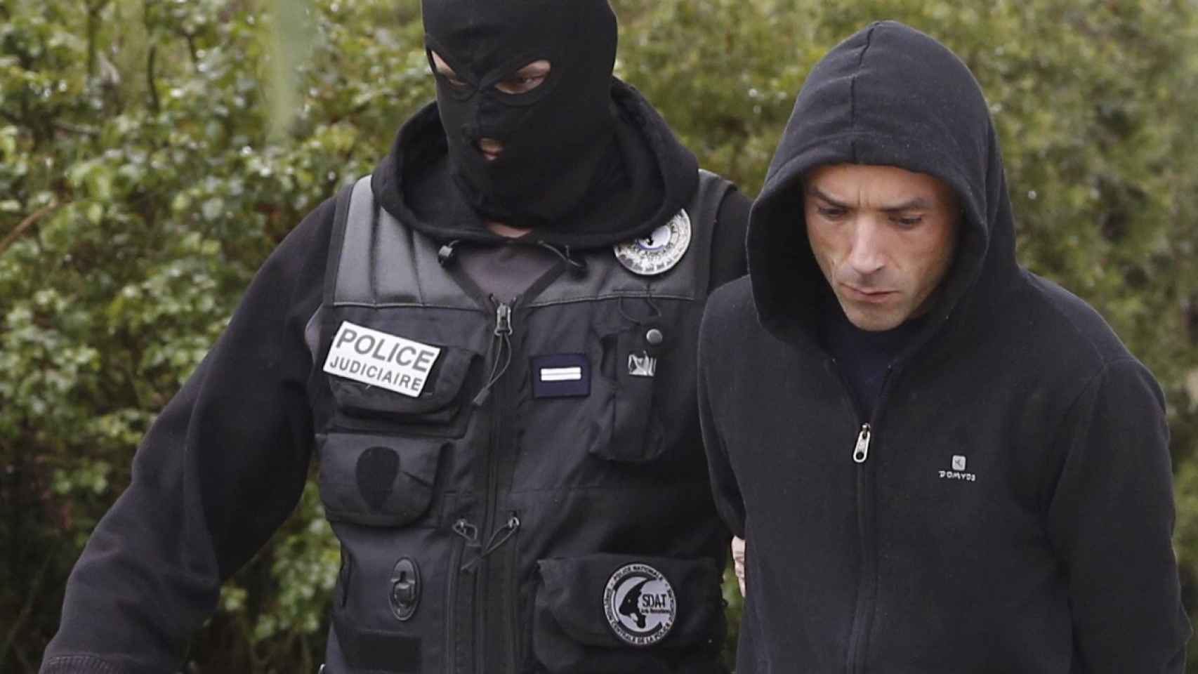 El actual líder de la organización terrorista ETA, Mikel Irastorza, tras su detención.