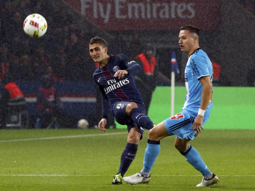 Verratti contra el Olympique de Marsella.