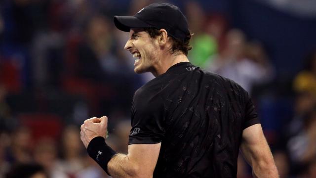 Murray celebra un punto.