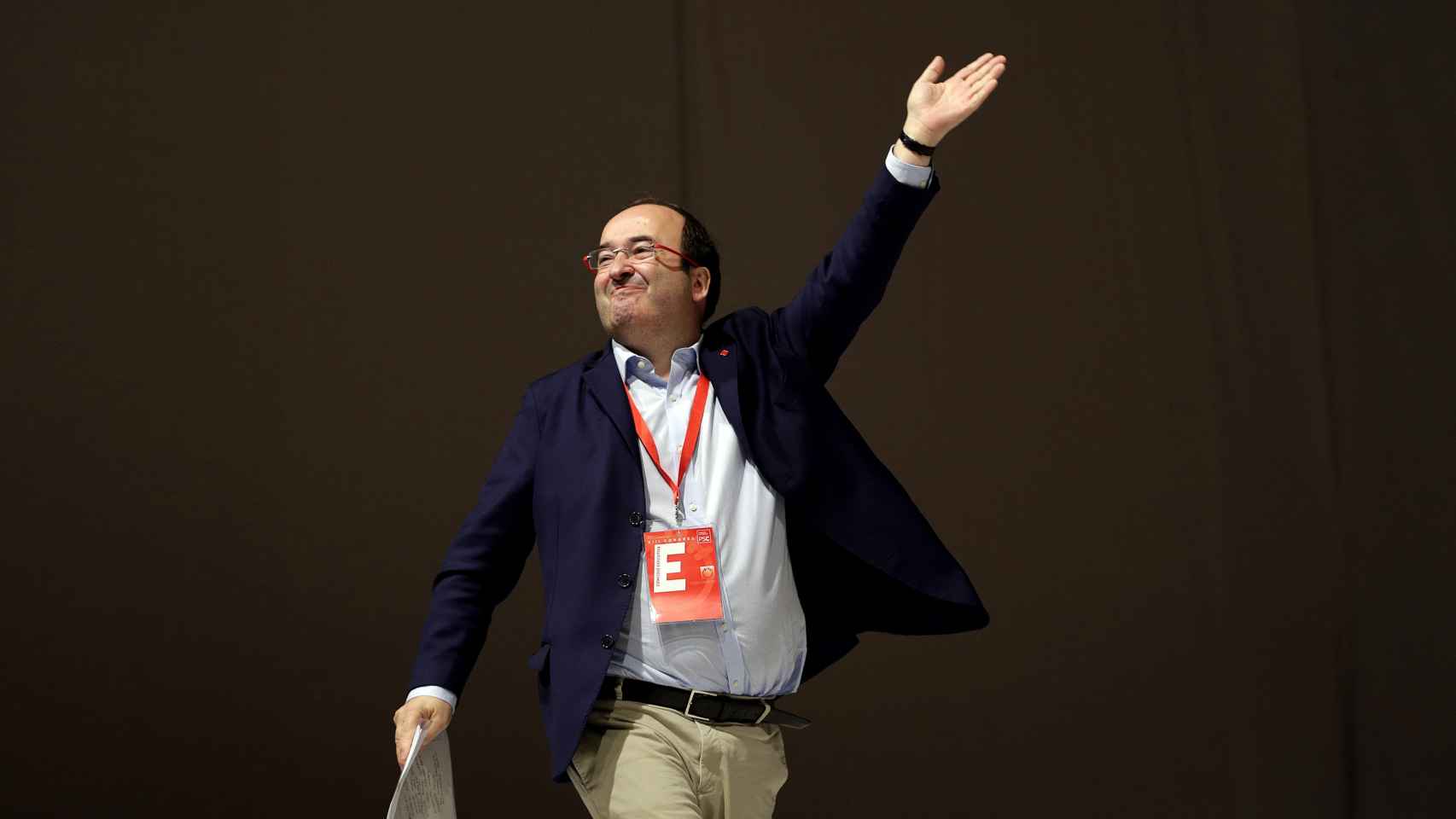 Miquel Iceta, durante el Congreso Nacional del PSC en Barcelona.