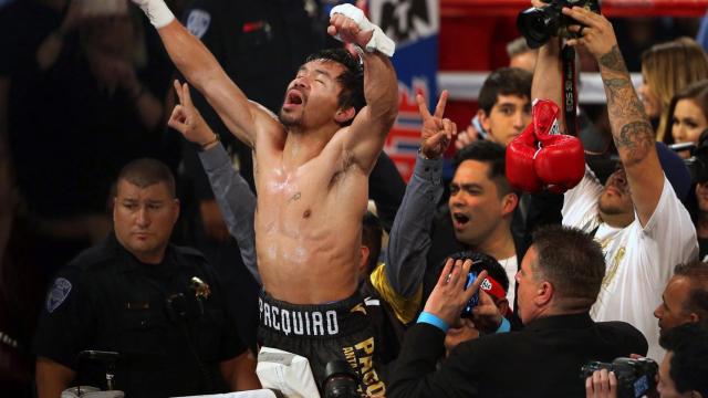 Pacquiao, nuevo campeón del peso welter tras vencer al méxico estadounidense Jessie Vargas