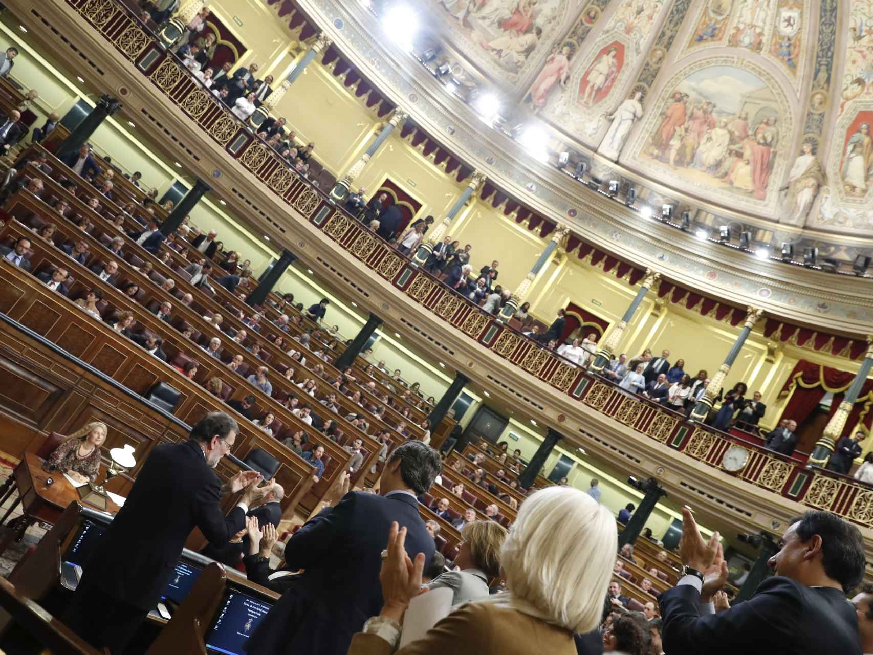 El Congreso de los Diputados durante la investidura de Mariano Rajoy.