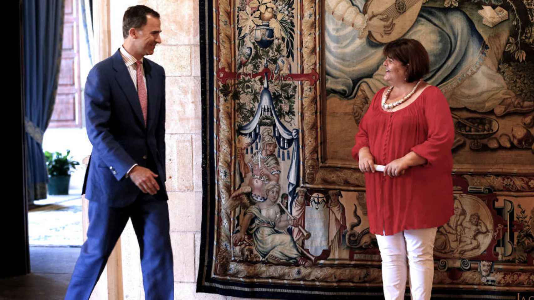 Xelo Huertas, el pasado mes de agosto en el Palacio de la Almudaina.