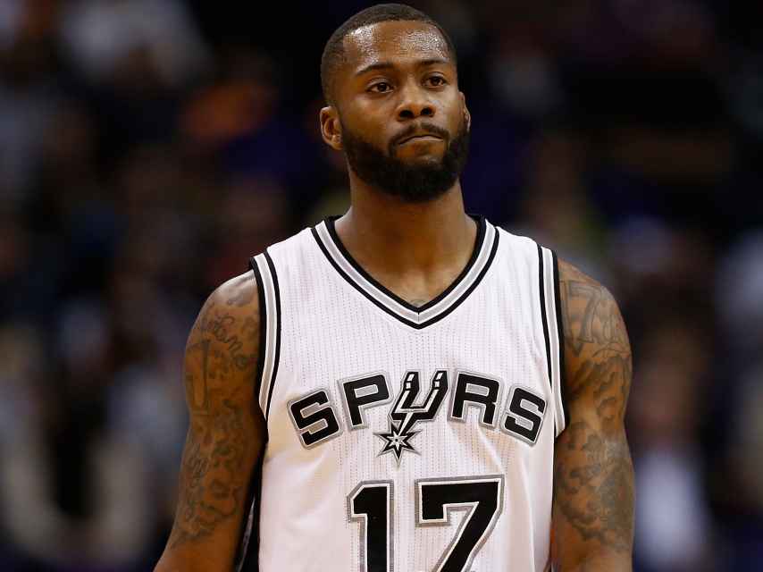 Jonathon Simmons en un partido con los San Antonio Spurs.