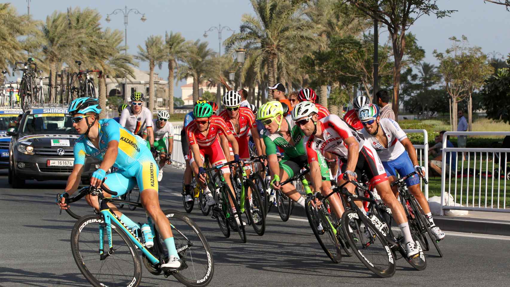 Imagen del último Mundial de ciclismo en ruta de Catar.