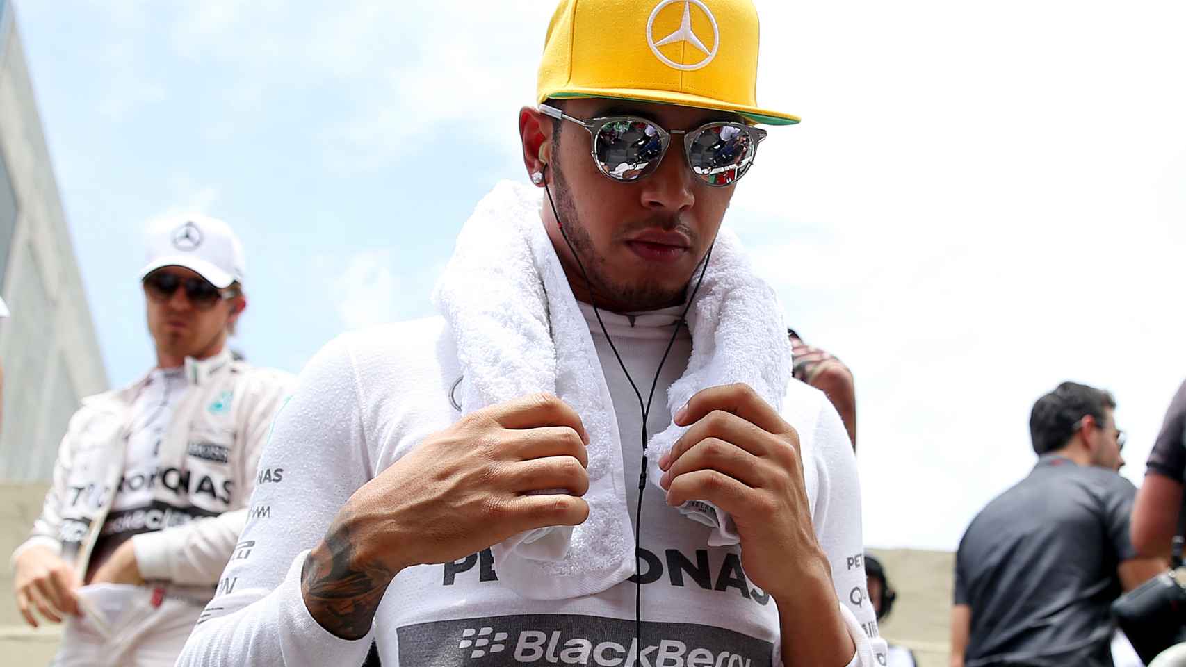 Lewis Hamilton, en el GP de Brasil del año pasado.