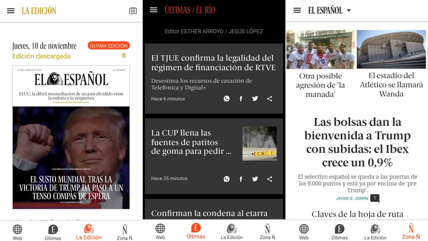 EL ESPAÑOL lanza una nueva versión de su aplicación