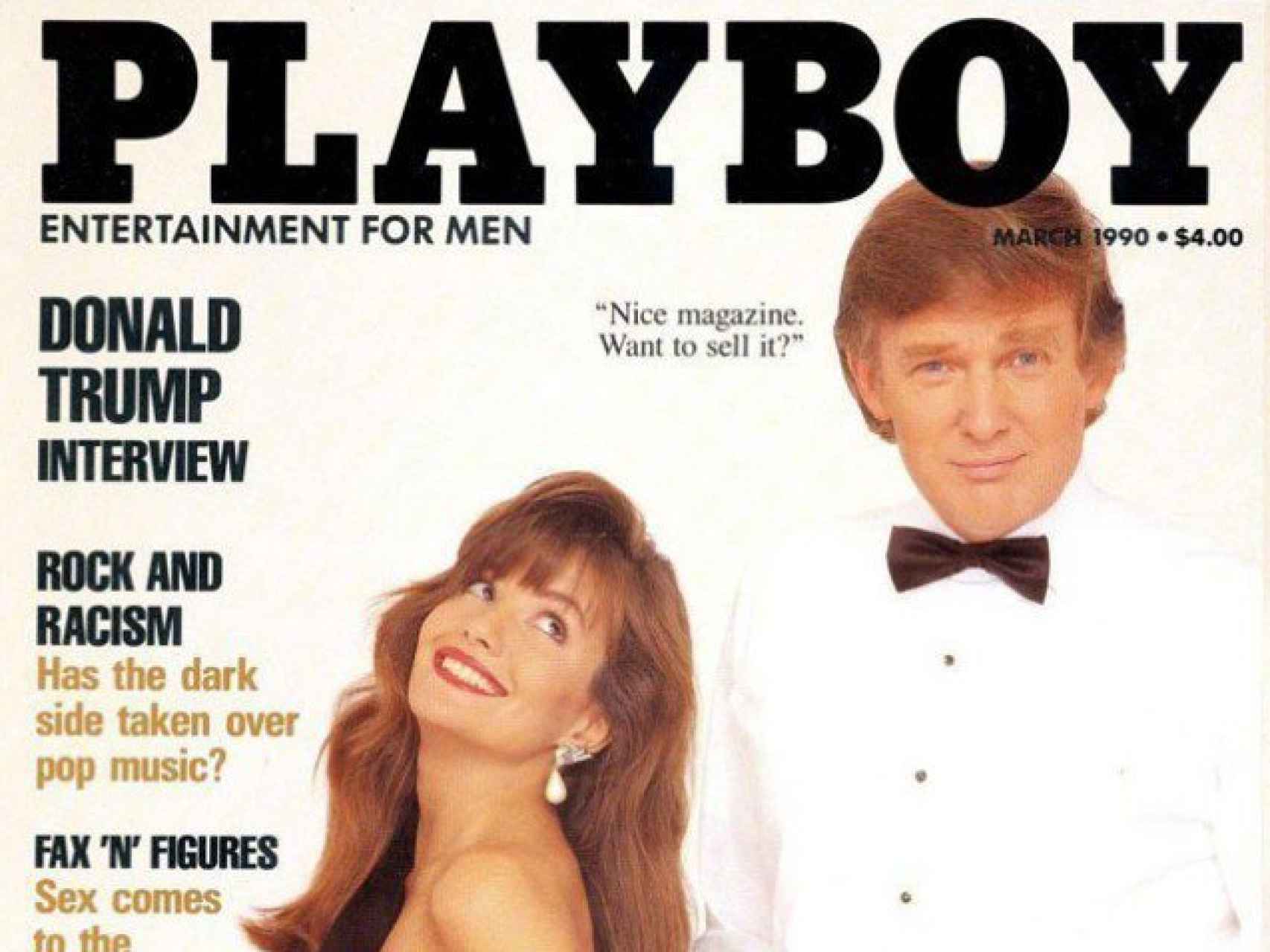 Trump en la portada de la revista Playboy.