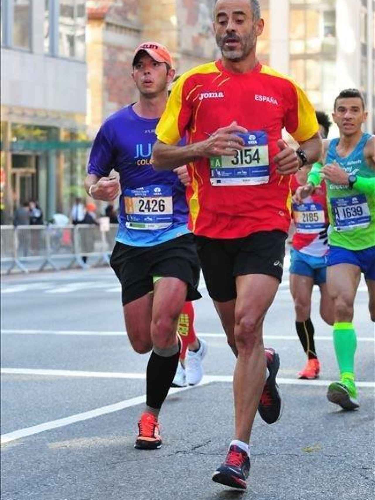 El abogado y 'runner' Javier García de Enterría, durante la maratón de Nueva York de este año.