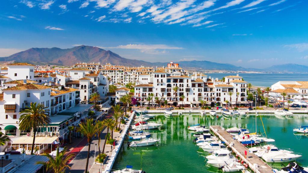 Puerto Banus, la zona más elitista de Marbella, considerada la capital de la fiesta y del glamour de la Costa del Sol.