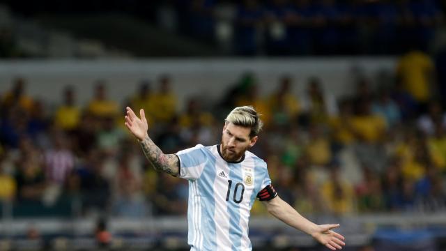 Messi, en el partido ante Brasil.