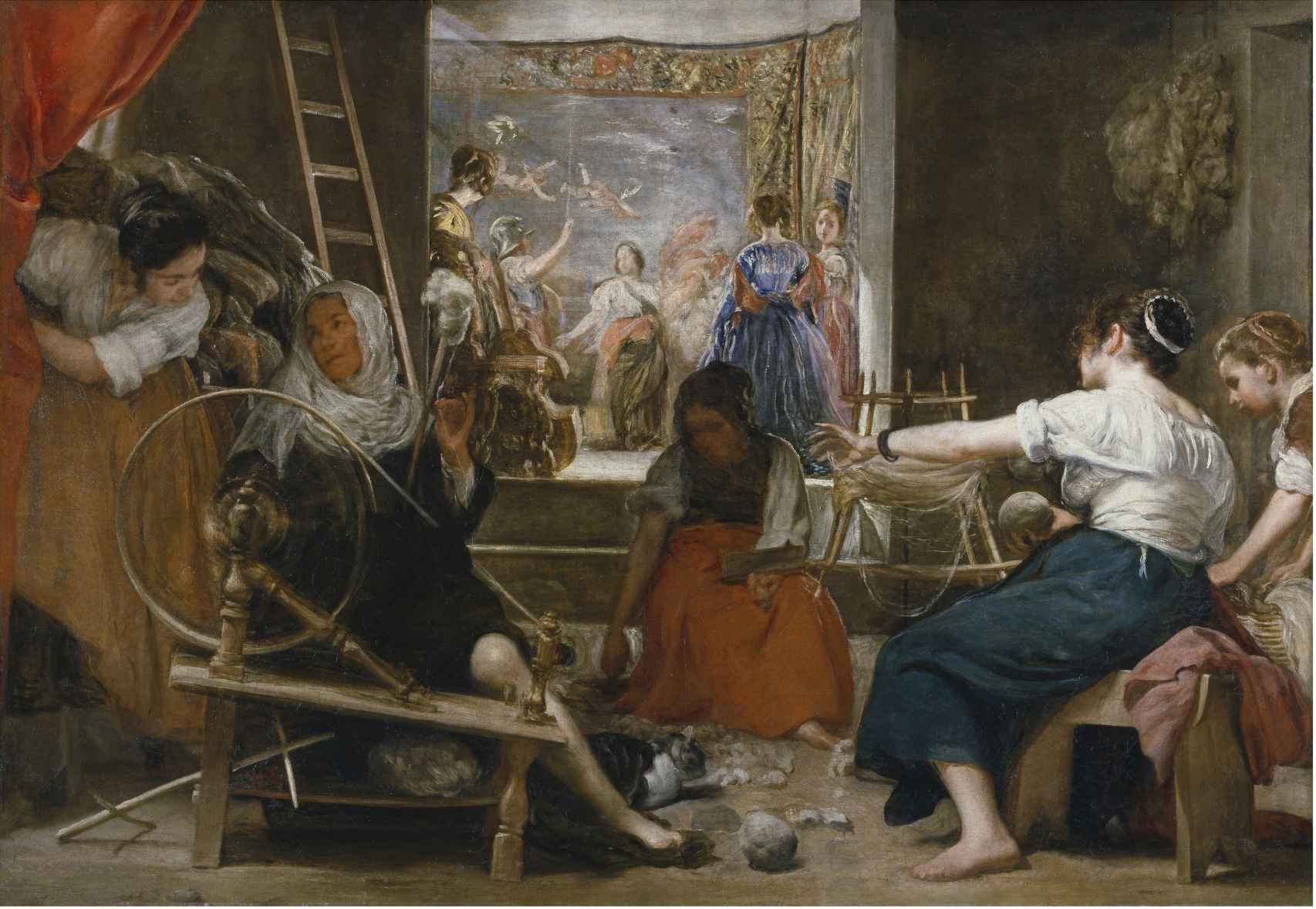 Las Hilanderas de Velázquez son uno de los puntos fuertes del recorrido.
