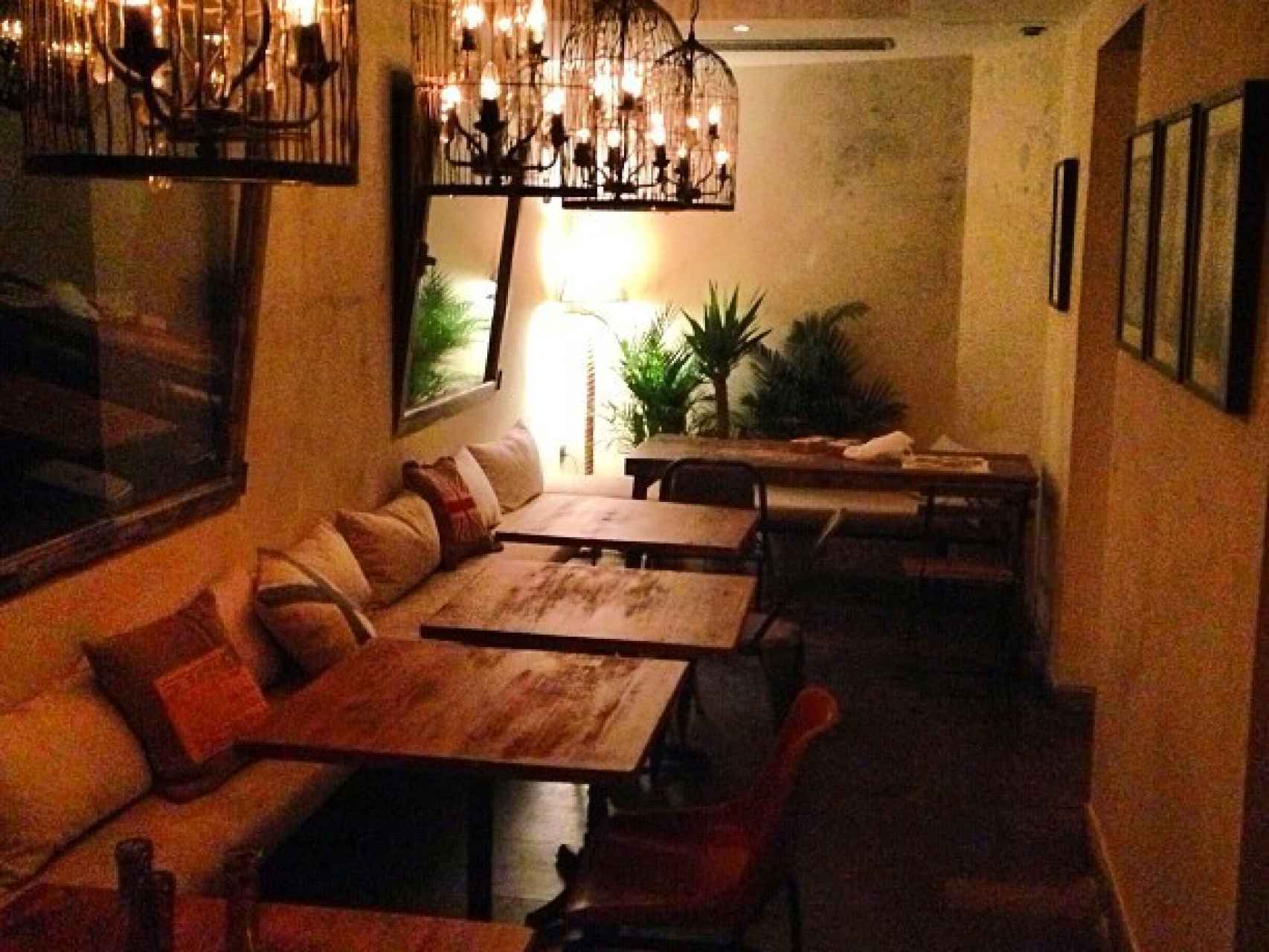 Interior del restaurante de Estefanía Luyk
