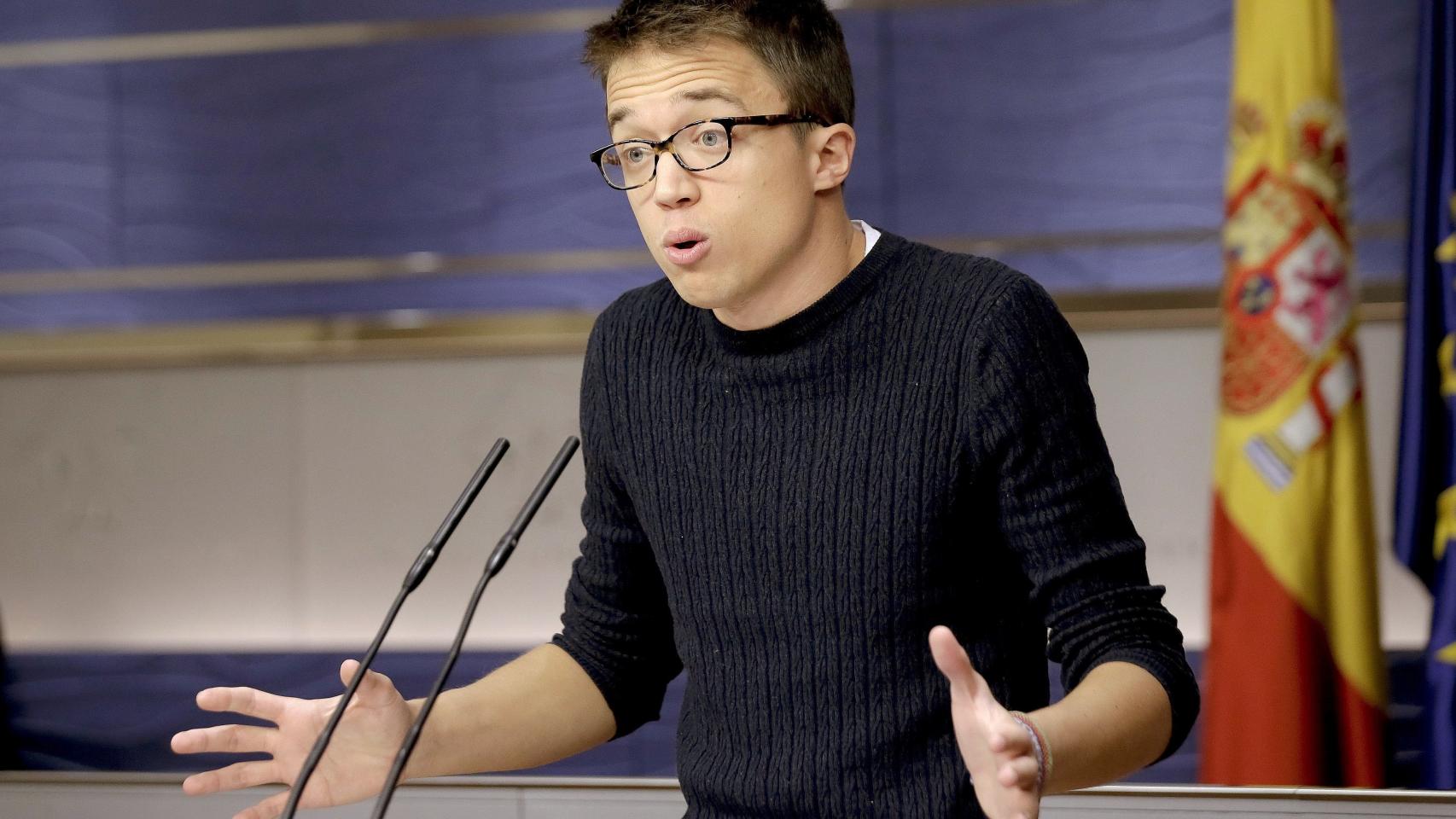 Íñigo Errejón, defensor de la transversalidad, en el Congreso de los Diputados.