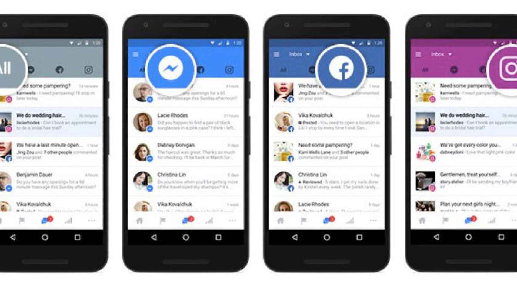 Facebook, Messenger e Instagram en una nueva app de Facebook, pero no es para ti