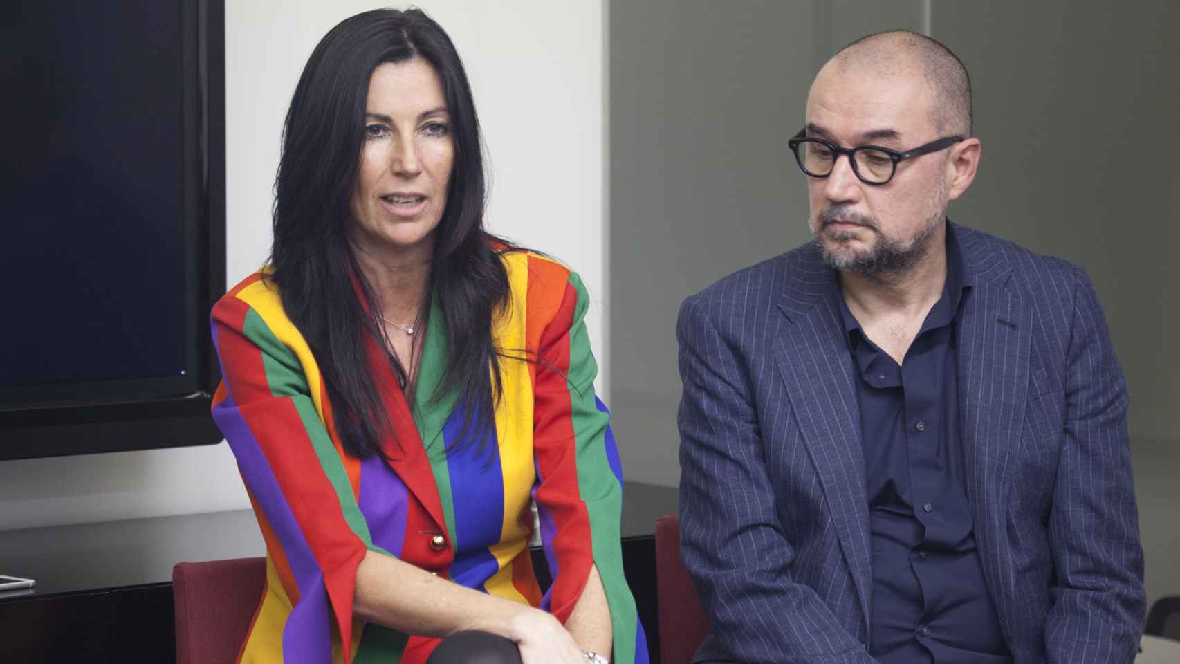 La consejera delegada de EL ESPAÑOL, Eva Fernández, y el presidente y editor de Spain Media, Andrés Rodríguez.