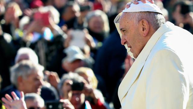 El papa Francisco, durante una de sus audiencias generales en la plaza de San Pedro del Vaticano.