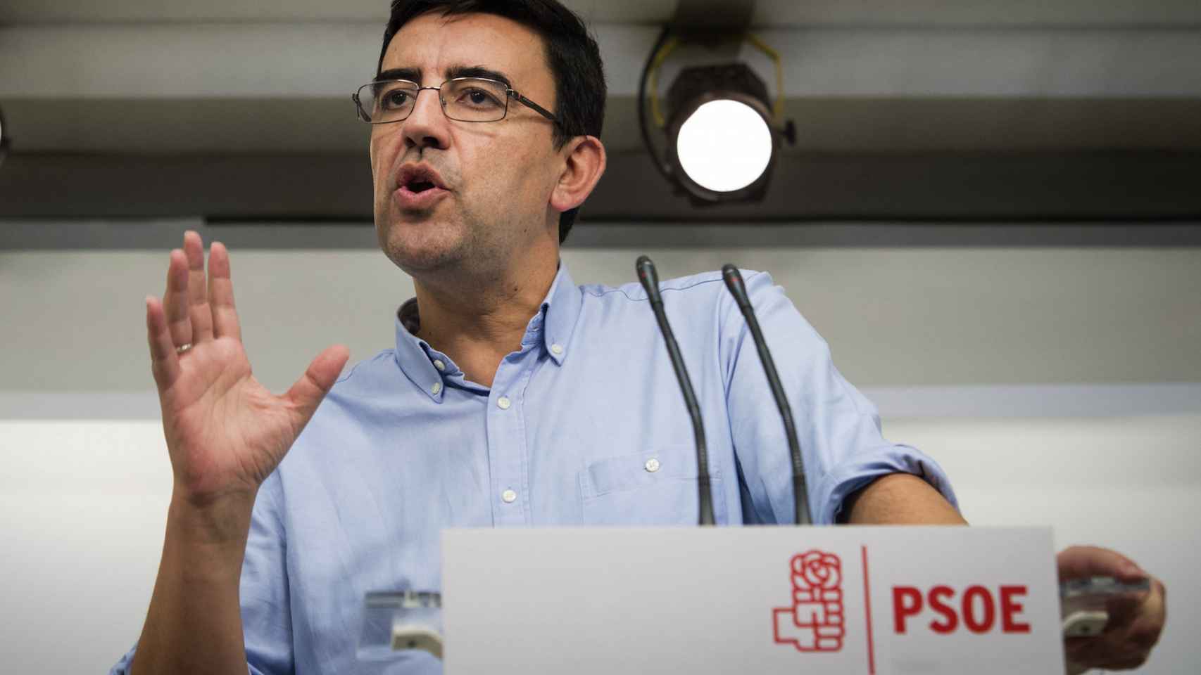 Mario Jiménez, en la sede del PSOE en una imagen de archivo.