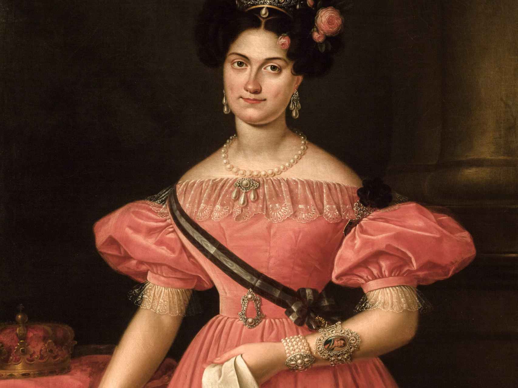 María Cristina de Borbón, antepasada común del rey y del actual portavoz del Gobierno español.