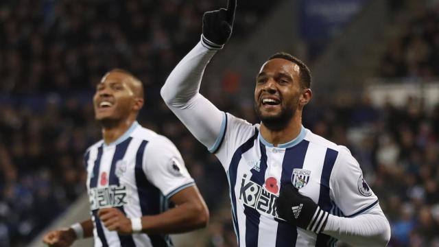 Matt Phillips celebra un gol con el West Bromwich Albion.