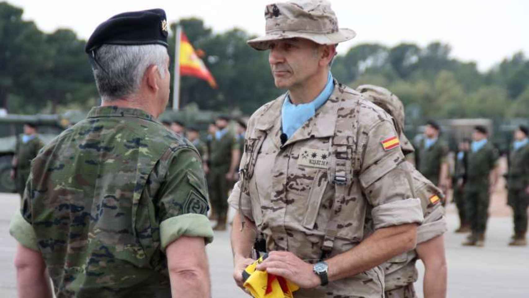 El coronel Vázquez de Prada ha estado al frente del contingente español en Irak los últimos 6 meses.