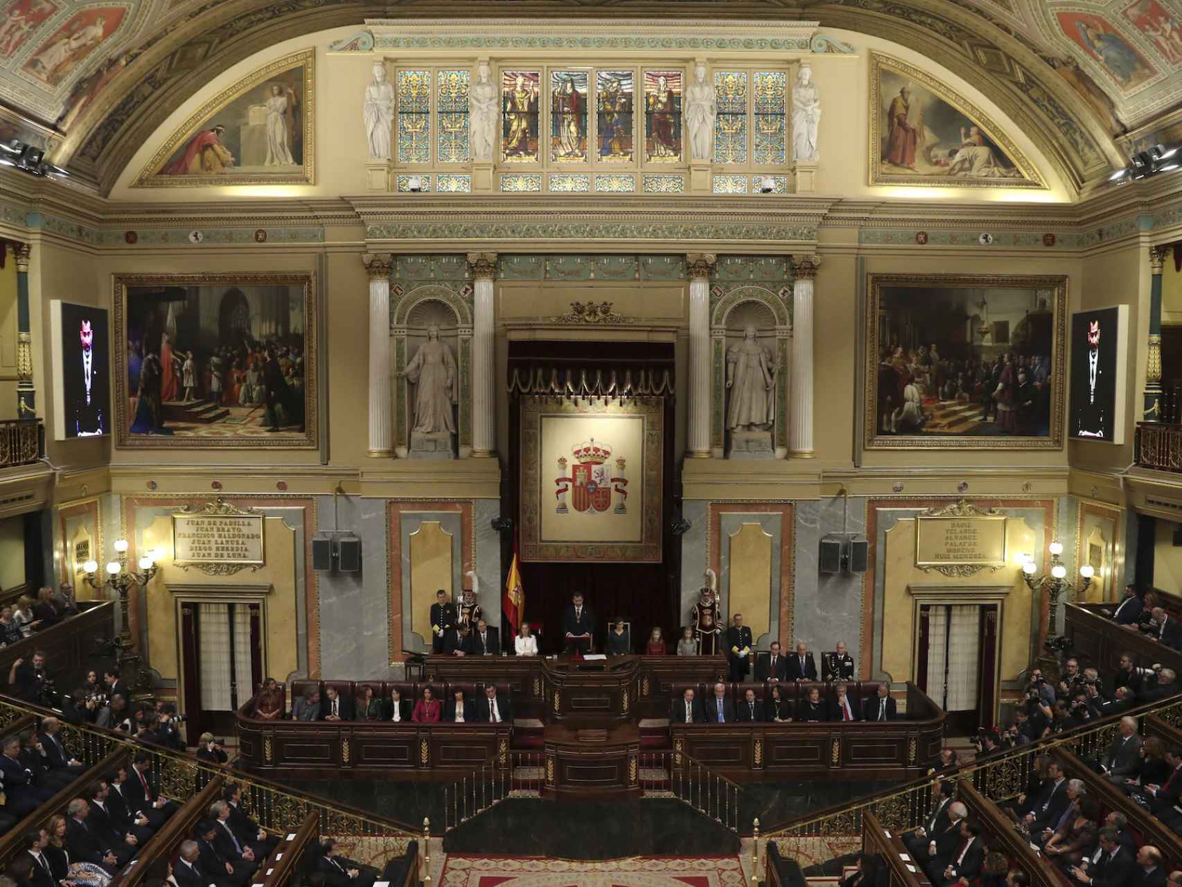 El hemiciclo del Congreso, durante la apertura solemne de la legislatura.