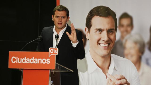 Albert Rivera durante su intervención en Barcelona