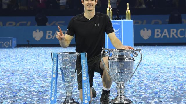 Andy Murray tras ganar la Copa de Maestros.