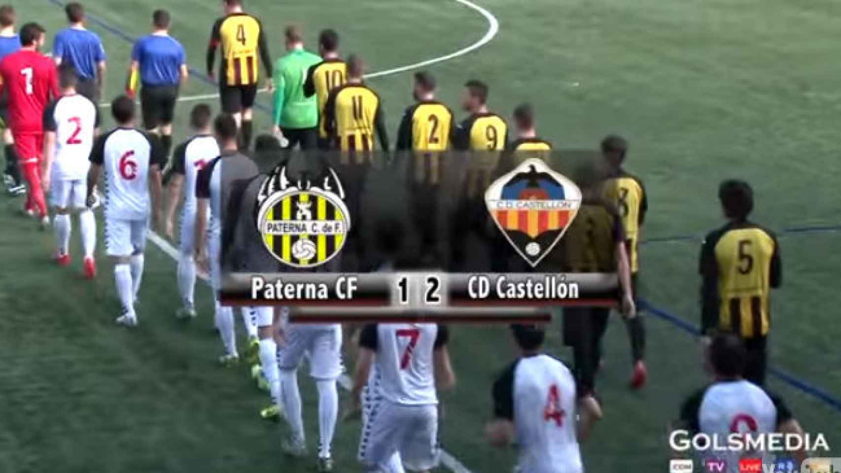 Imagen del partido Paterna CF contra el CD Castellón, celebrado en diciembre de 2015.