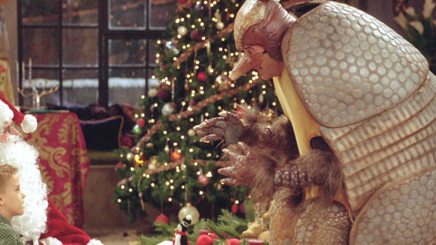 Ross en 'Friends' disfrazado de armadillo navideño