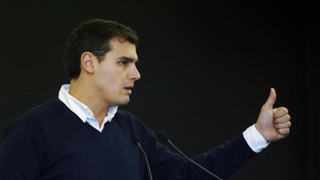 El líder de C's, Albert Rivera, en Barcelona.