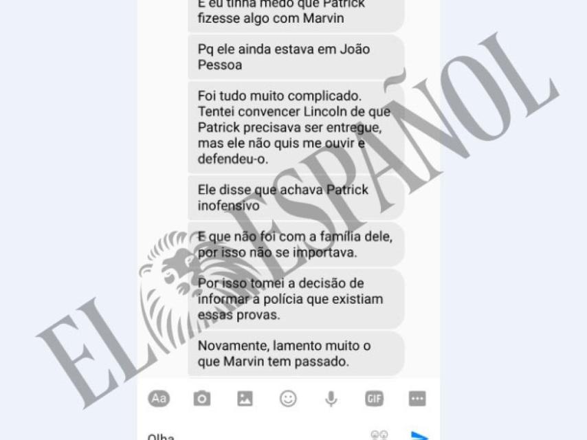 Fragmento de la conversación de la joven que delató el crimen de Pioz