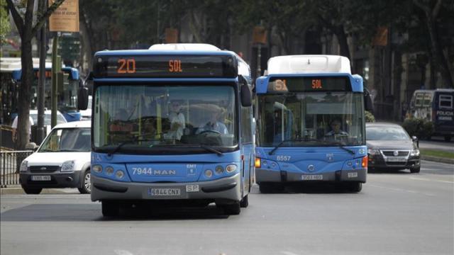 Autobuses de la EMT.