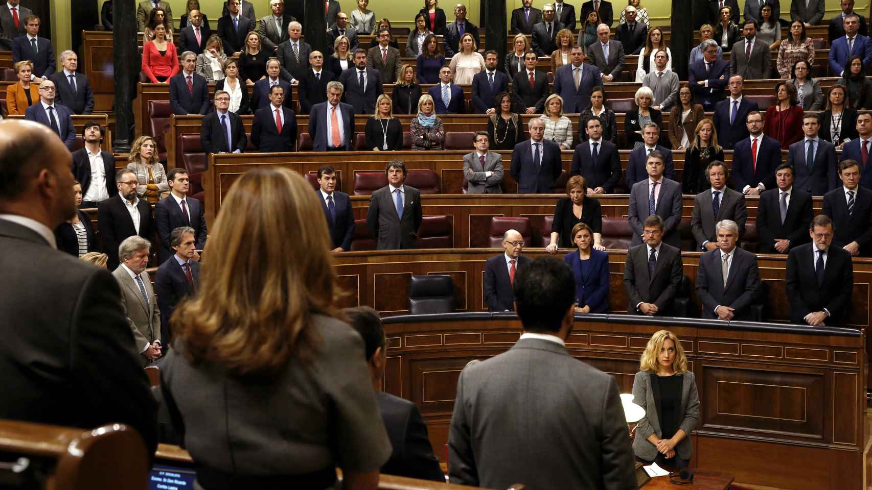 El Congreso de los Diputados guarda un minuto de silencio en memoria de Rita Barberá.