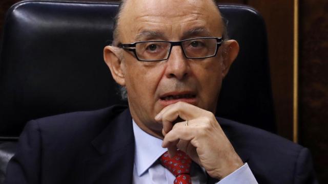 El ministro de Hacienda y Función Pública, Cristóbal Montoro, este miércoles en el Congreso.