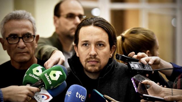 Iglesias, antes de la presentación del libro.