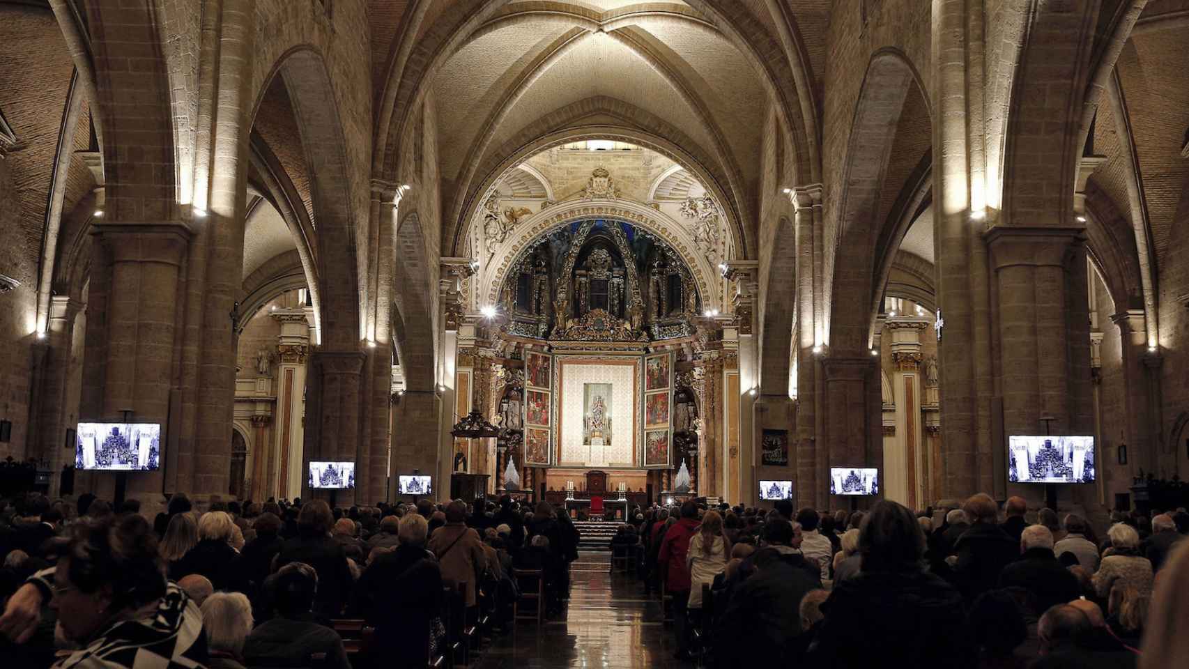 Imagen de la catedral de Valencia, donde ha tenido lugar la misa por Barberá