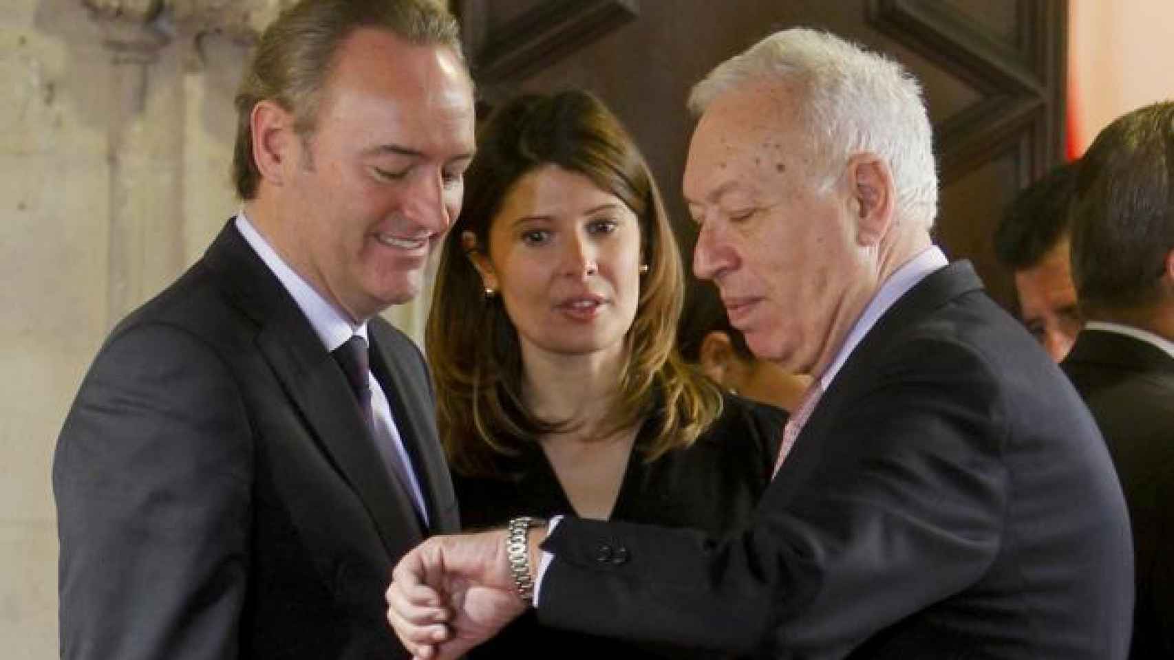 Alberto Fabra, Esther Pastor y el ex ministro de Asuntos Exteriores José Manuel García-Margallo