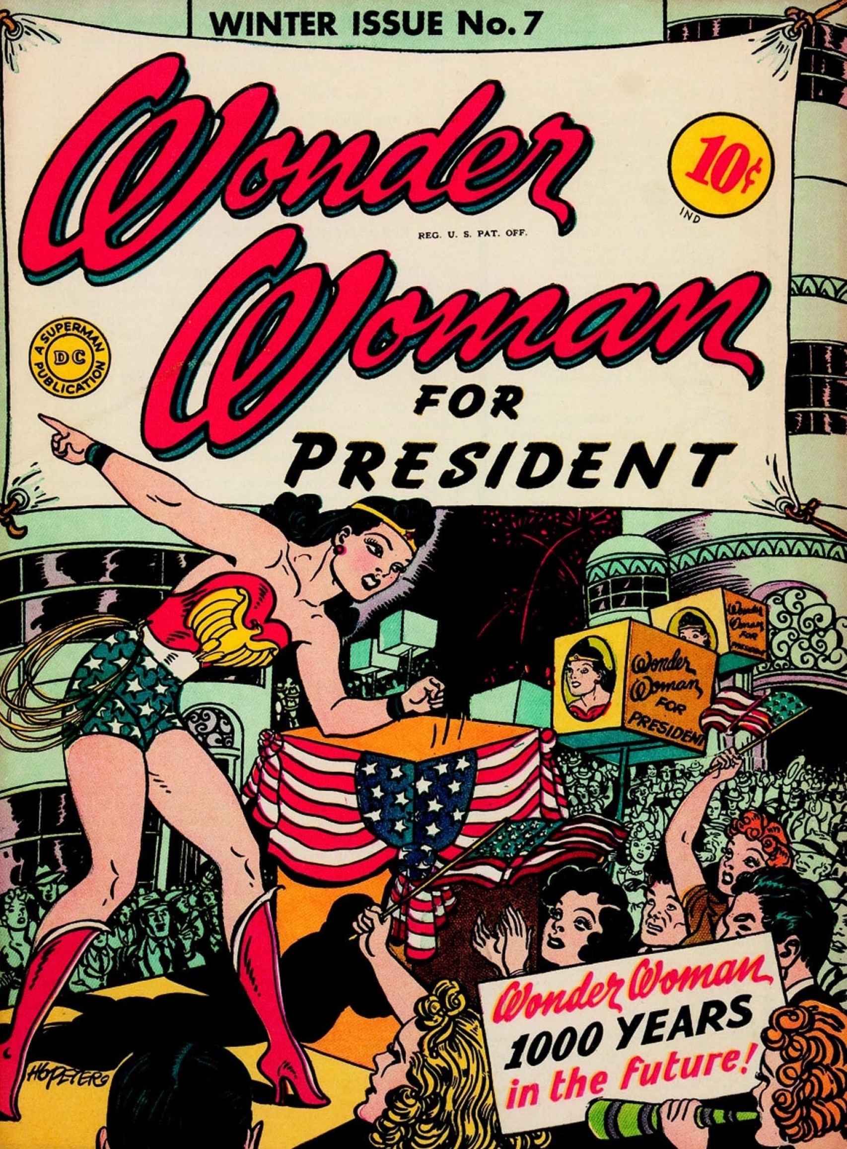 Wonder Woman for President (diciembre 1943).