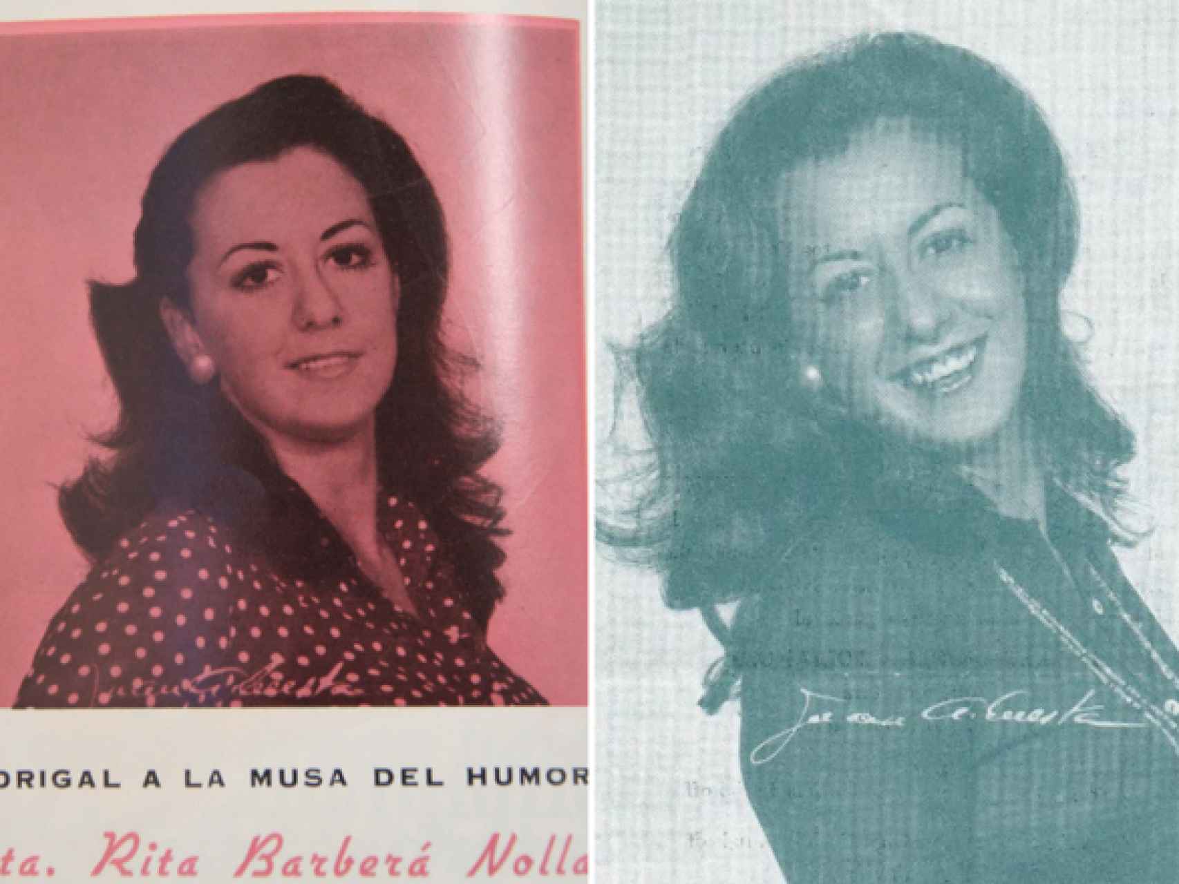 Rita Barberá fue elegida Musa del Humor en Valencia en 1973.